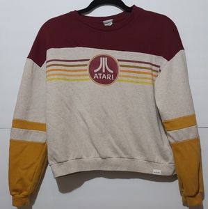 Retro Atari Sweatshirt Pullover Long Sleeve Women's Size M